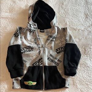 Star Wars Kids Hoodie - Black and Light Gray